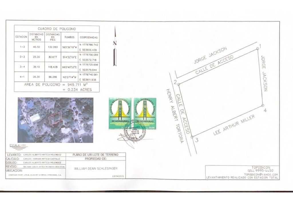 Listing ID: URE0598, Jonathan Point Utila, Bay Islands, HN - Jonathan Point Lot With Peekaboo Ocean View, Photo #